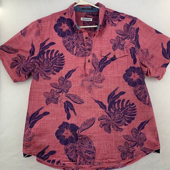 Tommy Bahama Men's Hawaiian Button Down Shirt Size XL - Picture 1 of 15